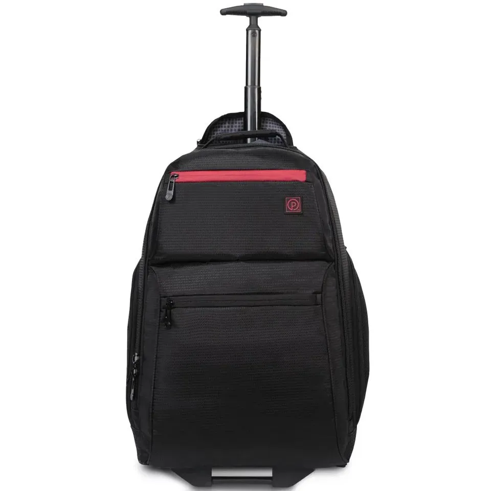 Protege 22 Black Rolling Backpack with Telescopic Handle 101