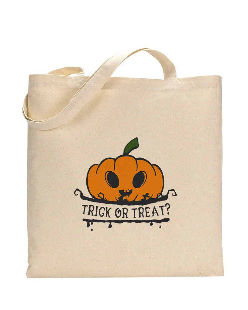 Pumpkin Trick or Treat? - Halloween Tote Bags