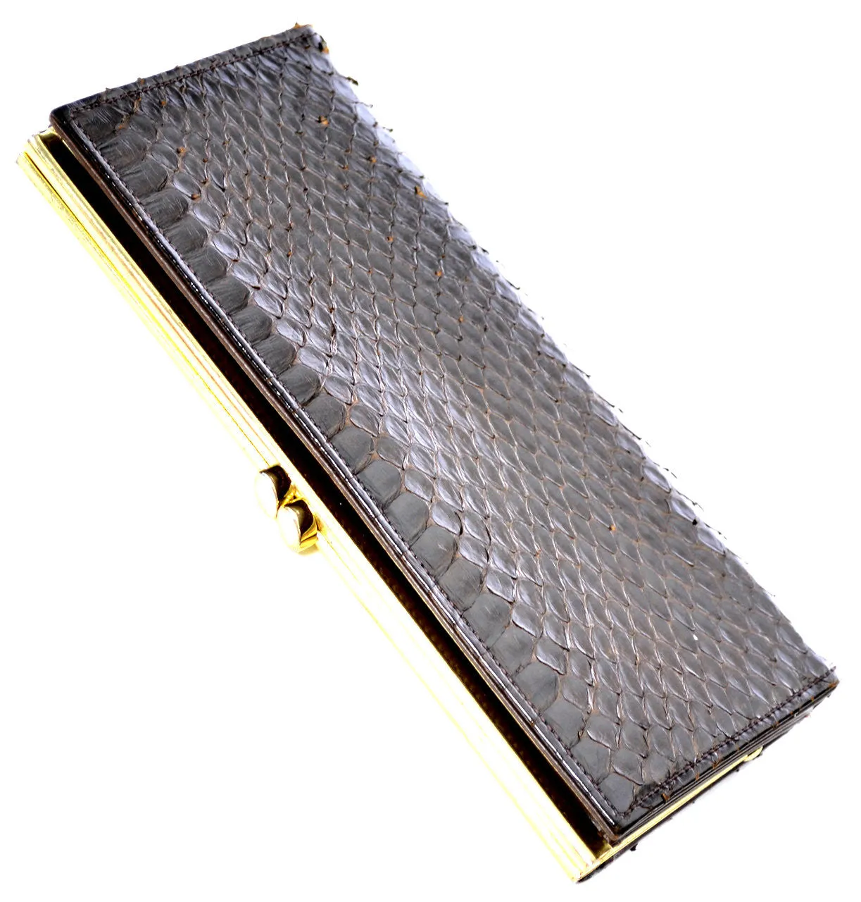 Vintage Wallet in Genuine Cobra Snakeskin