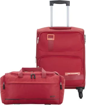 VIP Domina 55cm Soft Trolley Red   Free 52cm Duffle Bag, DOMINA55RD DF