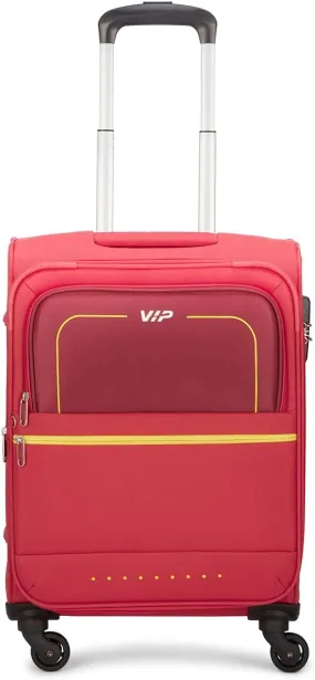 VIP Evolve Plus 69cm 4 Wheel Soft Trolley Red, EVOLVEPLUS69RD