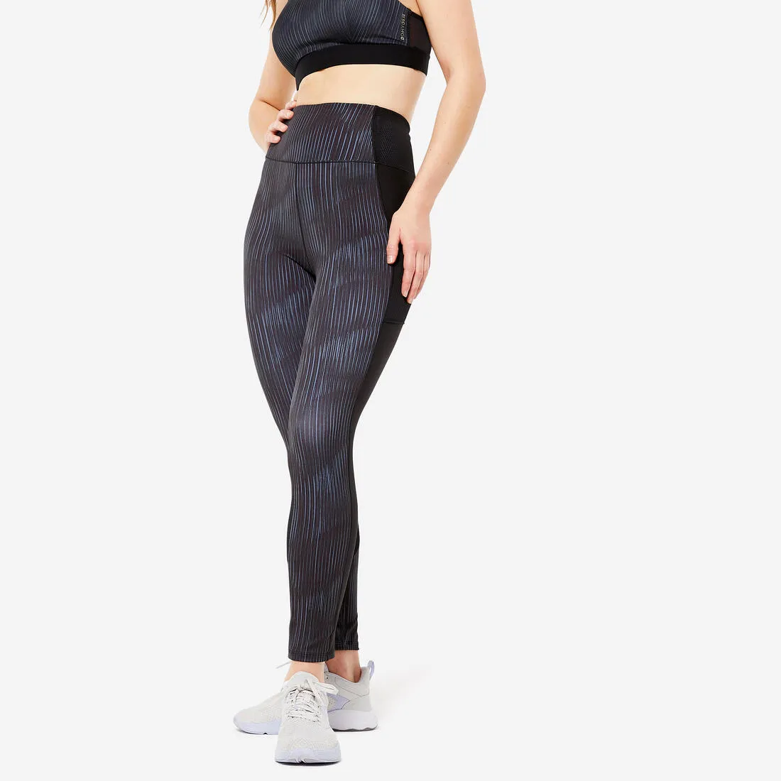 Women's Fitness Leggings with Pocket - Smoky