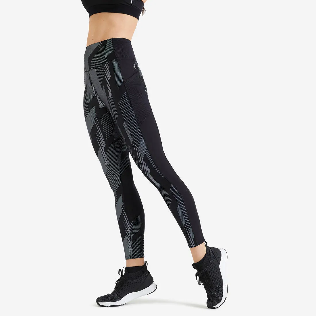 Women's Fitness Leggings with Pocket - Smoky