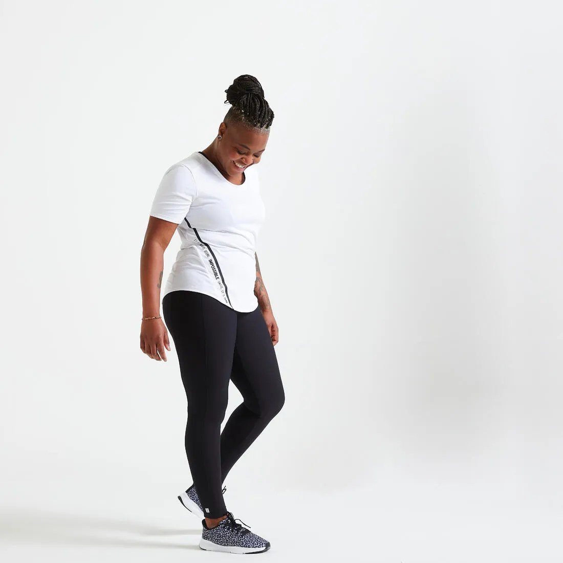 Women's Fitness Leggings with Pocket - Smoky