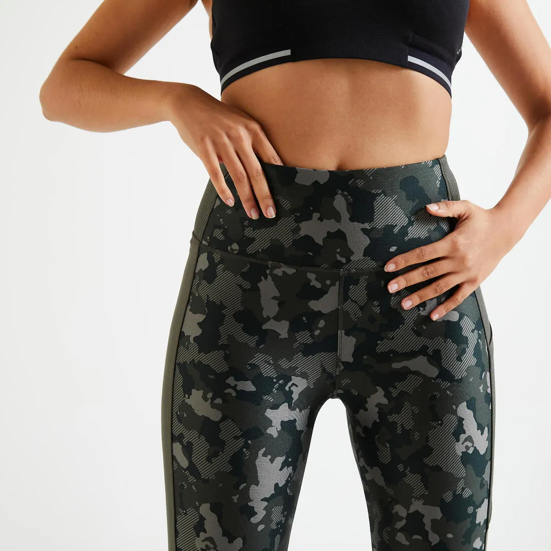 Women's Fitness Leggings with Pocket - Smoky