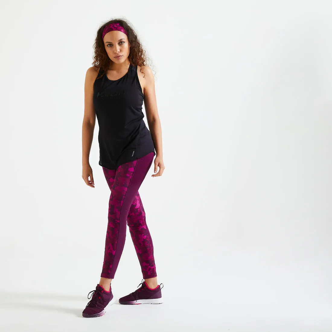 Women's Fitness Leggings with Pocket - Smoky