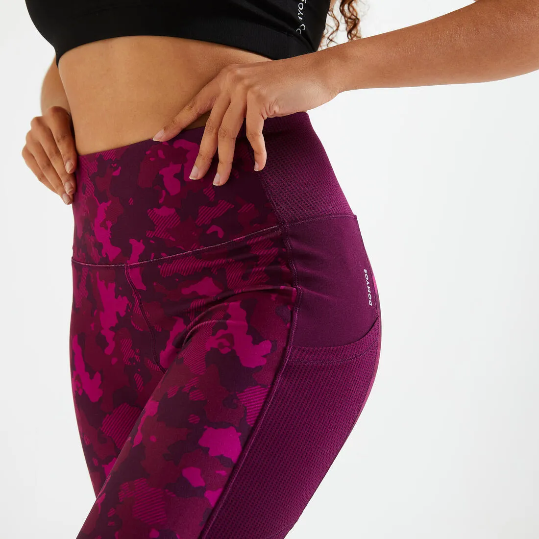 Women's Fitness Leggings with Pocket - Smoky