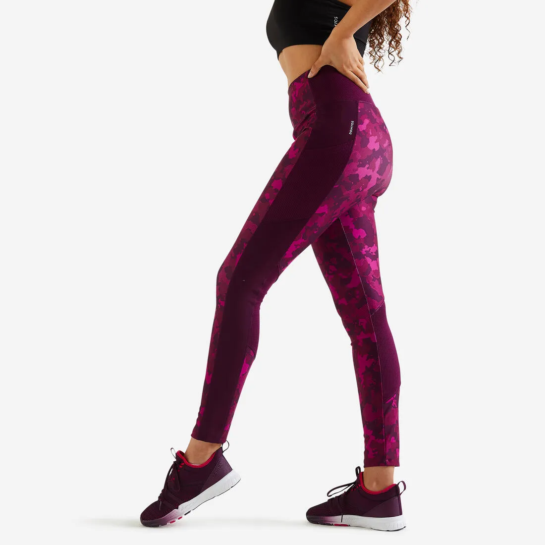 Women's Fitness Leggings with Pocket - Smoky