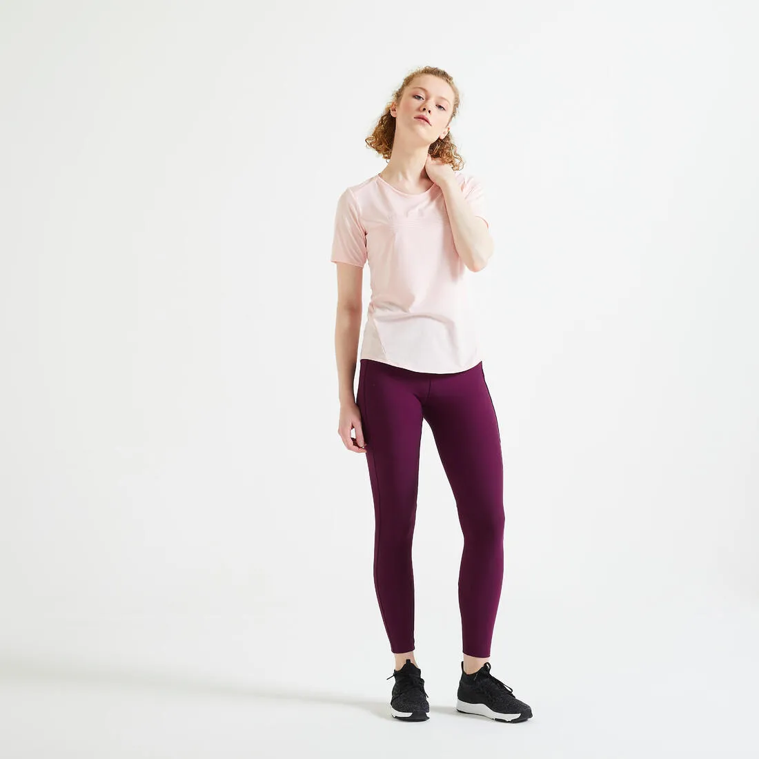 Women's Fitness Leggings with Pocket - Smoky