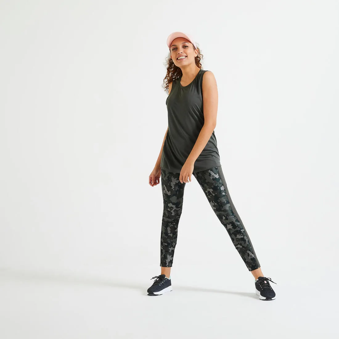 Women's Fitness Leggings with Pocket - Smoky