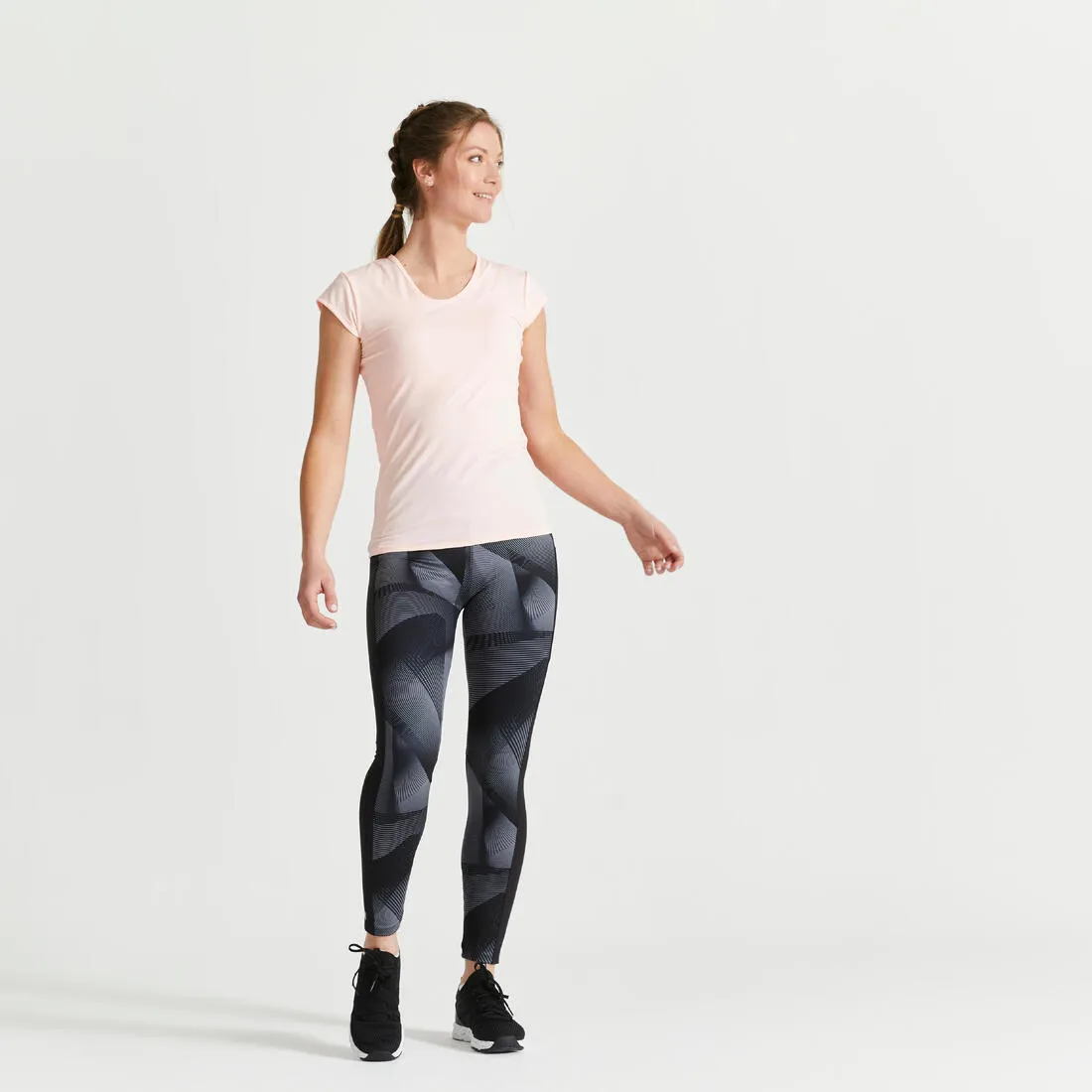 Women's Fitness Leggings with Pocket - Smoky