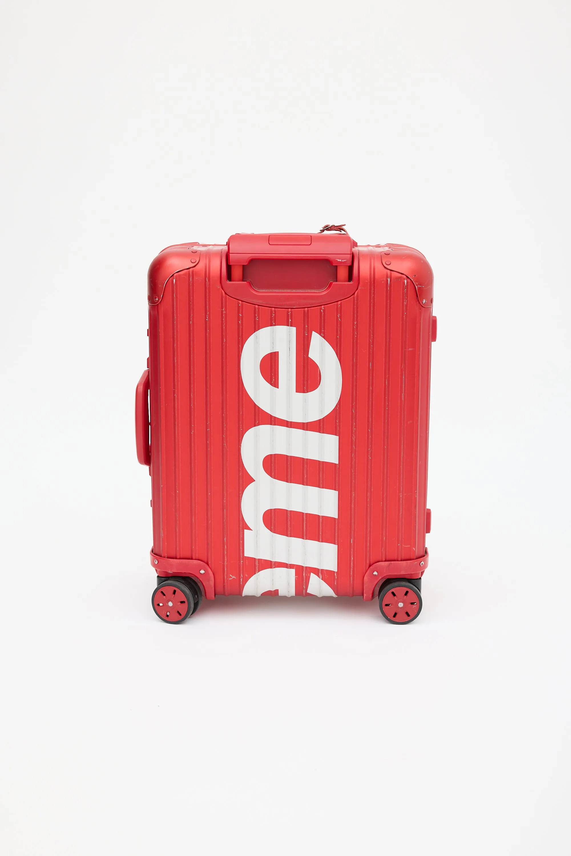 x Supreme 45L Red & White Logo Hard Case Topas  Luggage